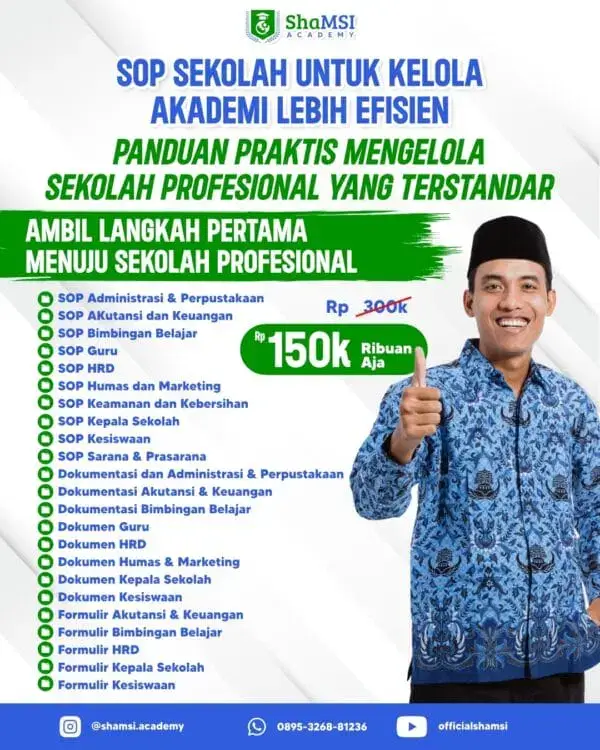 PAKET SOP & DOKUMEN MANAJEMEN SEKOLAH